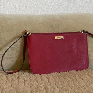 Kate Spade burgundy clutch